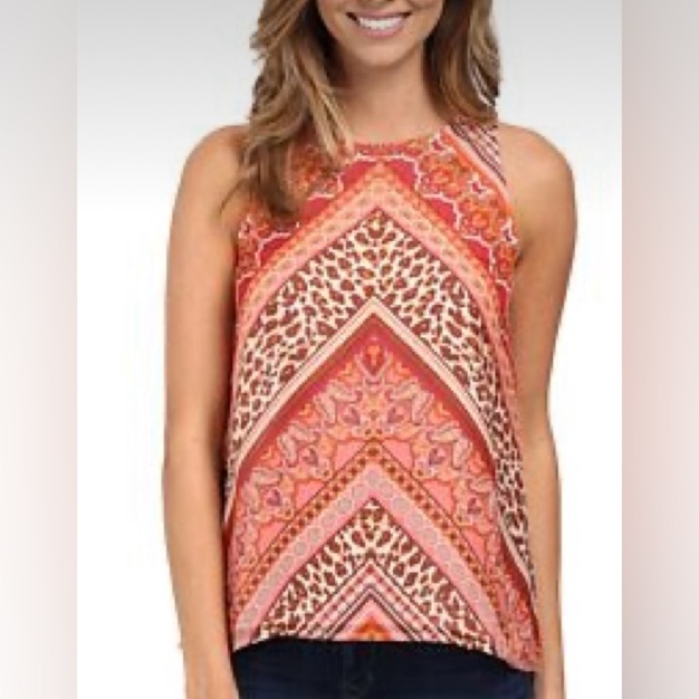 Tommy Bahama Arcata Paisley Silk Top Size M